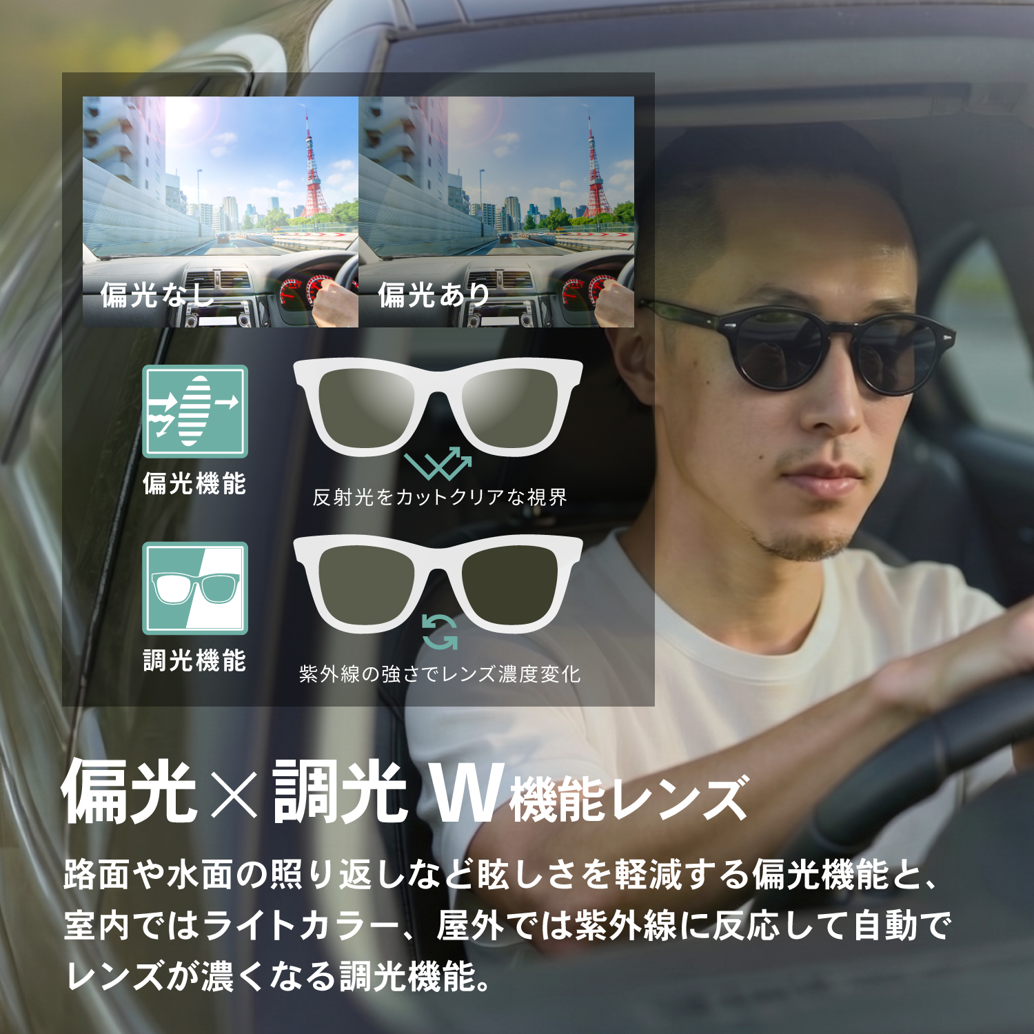定価約18万円　ドメスティックインターナショナル　調光・偏光レンズ 定価約18 ドメスティックインターナショナル 調光・偏光レンズ 【公式