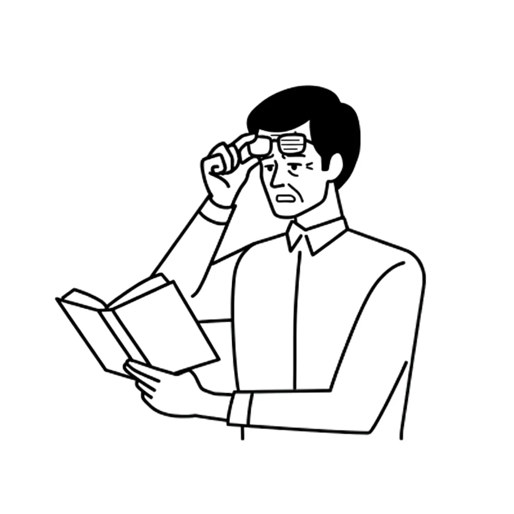 手元の文字が見えにくくなってきた方