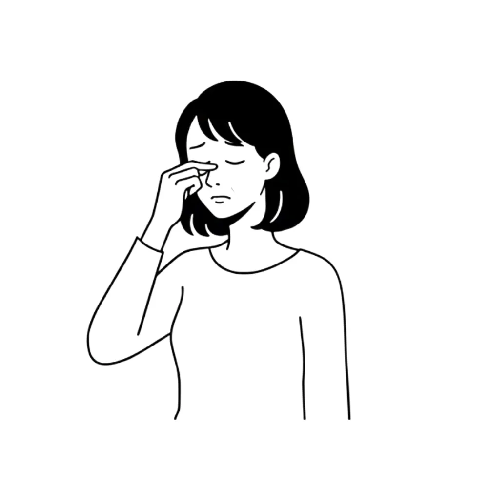 目が疲れたり、かすんでくる方